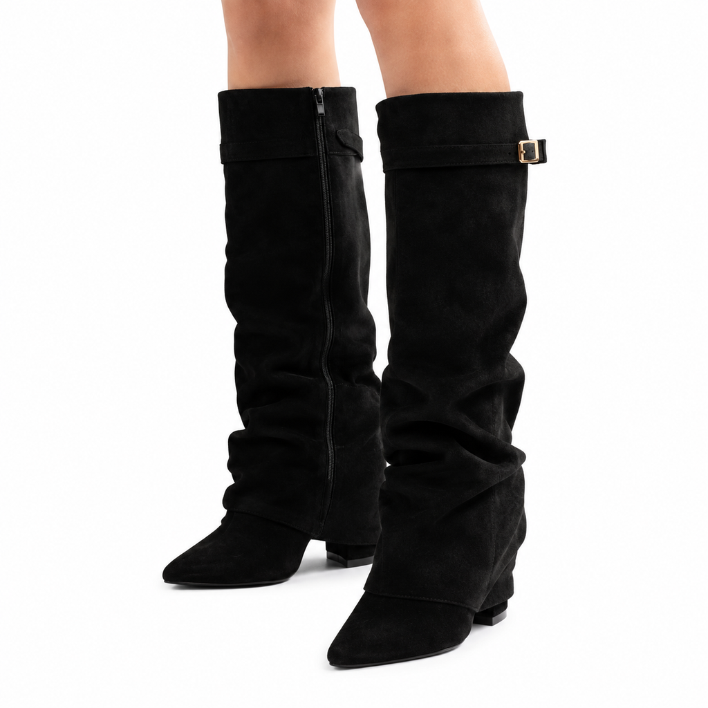 Black- Botas de Caña Alta y Punta Fina