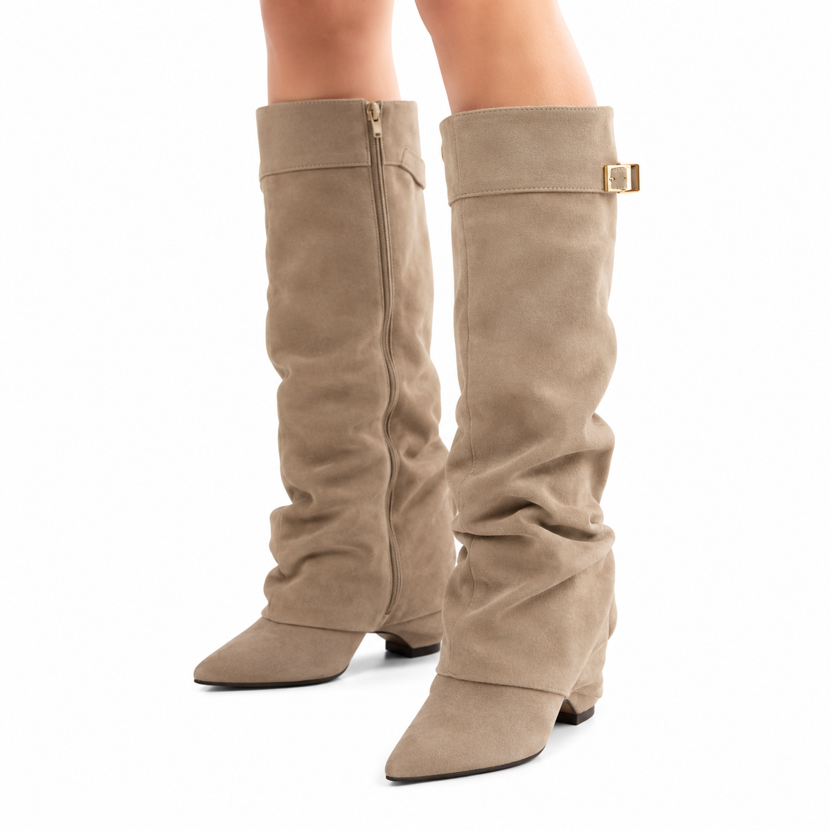 Caqui - Botas de Caña Alta y Punta Fina