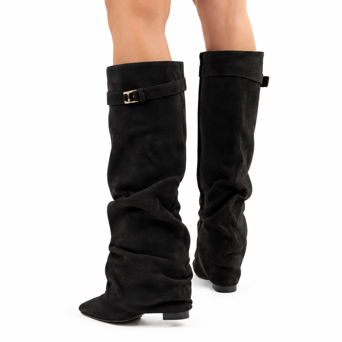 Black- Botas de Caña Alta y Punta Fina