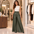 Pantalón Ancho con Cinturón