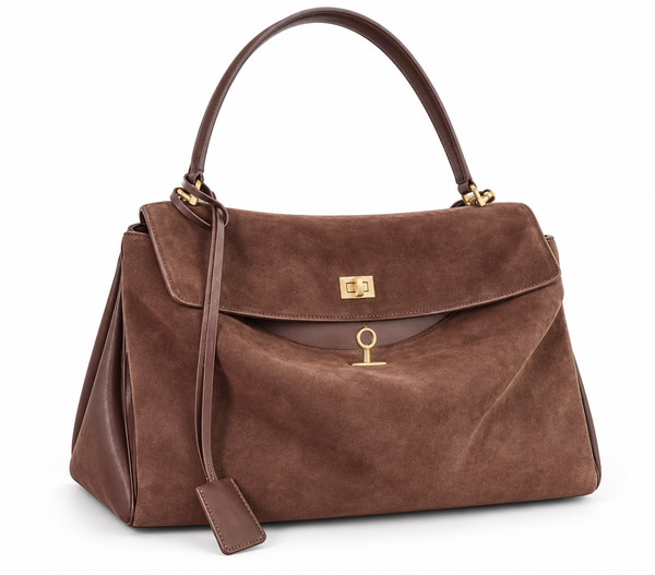 Bolso de hombro aterciopelado